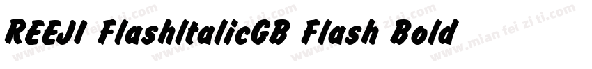 REEJI FlashltalicGB Flash Bold字体转换